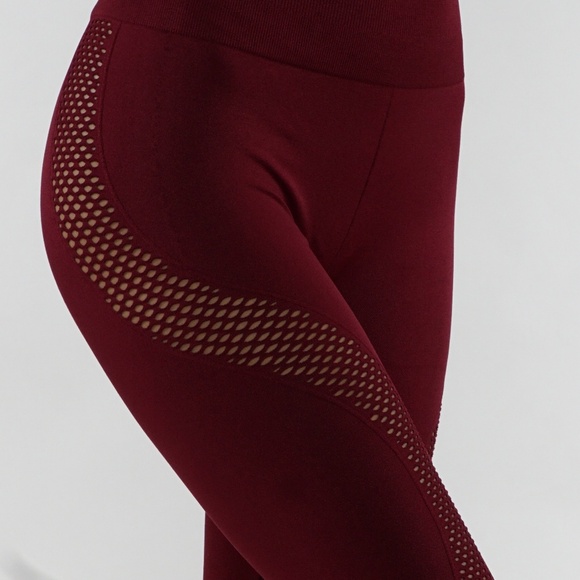 Fade Blue yoga leggings workout pants mesh - Picture 5 of 5